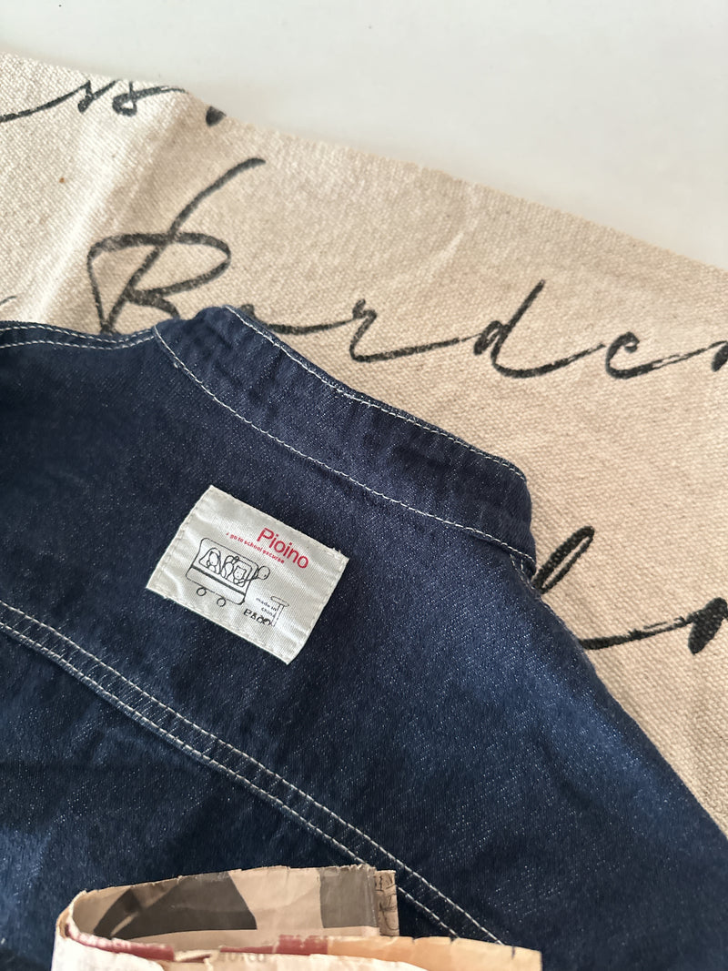 【一部即納 100/120size】indigo denim set up【for kids & jr.】