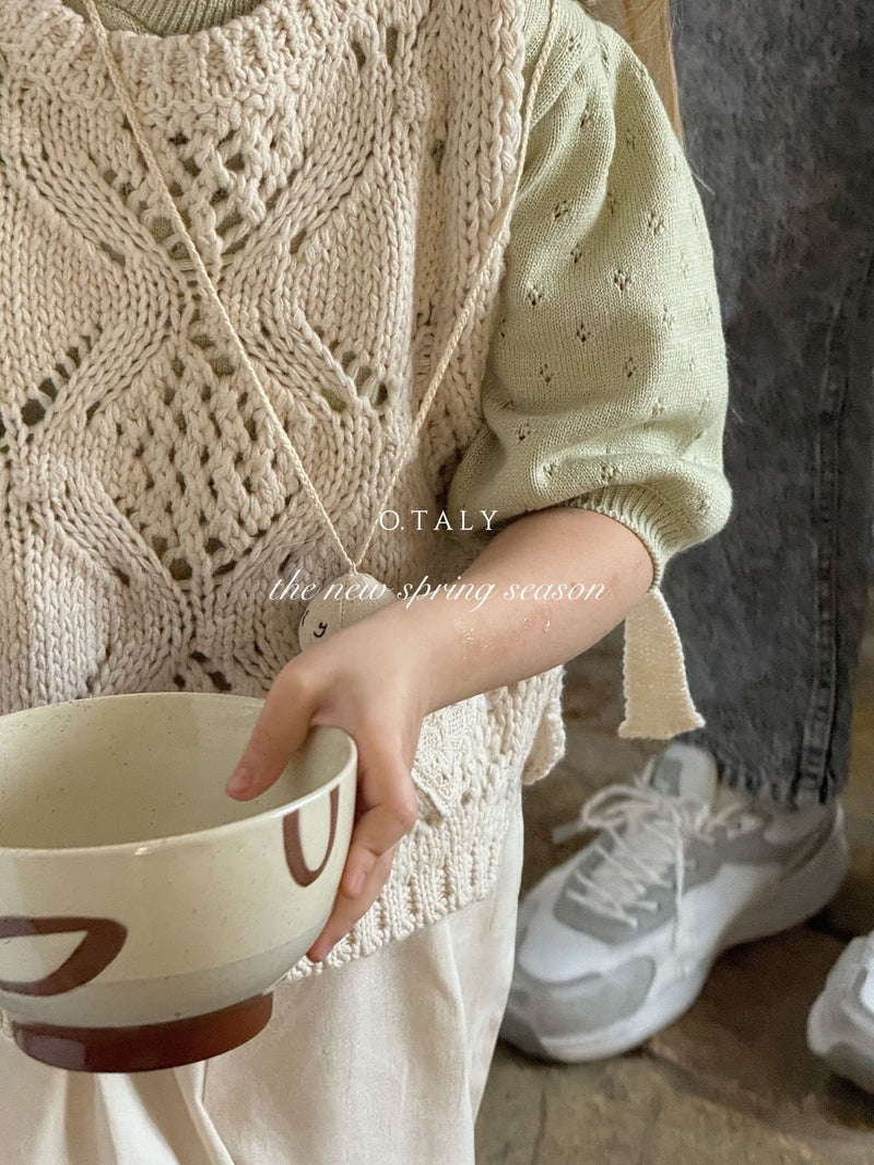 一部即納 otaly / cotton knit tops【for kids , jr】