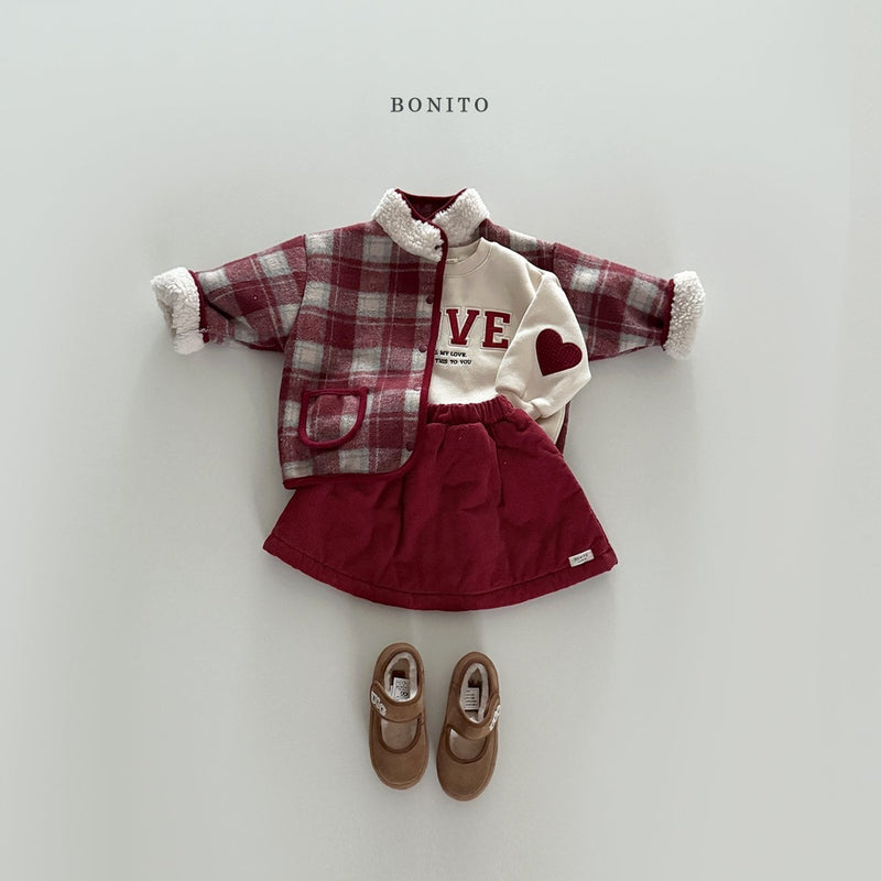 bonito / corduroy bonding skirt【for kids&Jr.】
