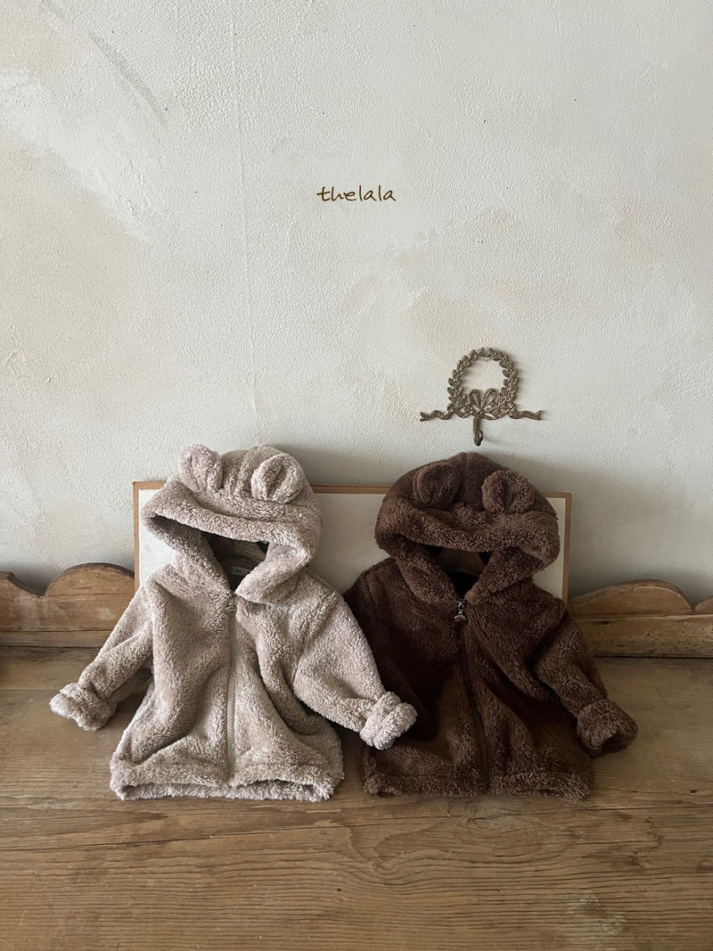thelala / boa bear zip-up