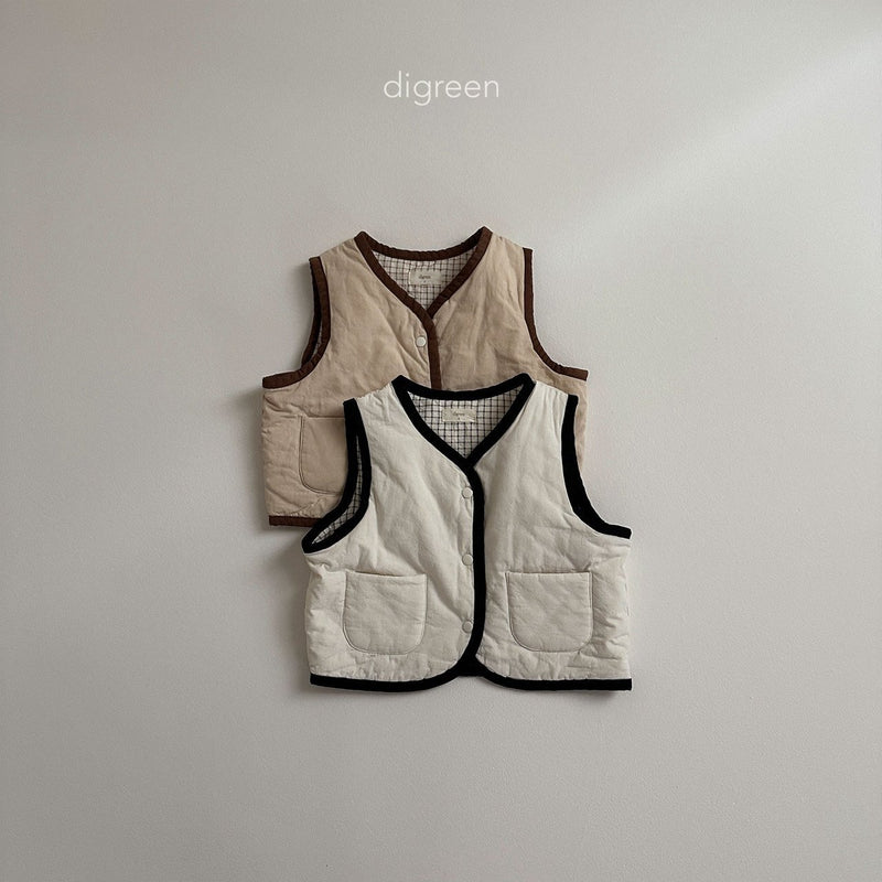 digreen / reversible vest