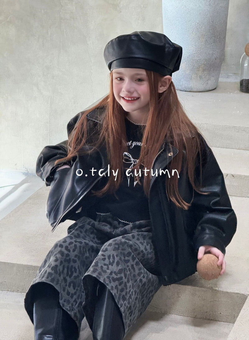 otaly /  leather jacket【for kids , jr】(no.5713)
