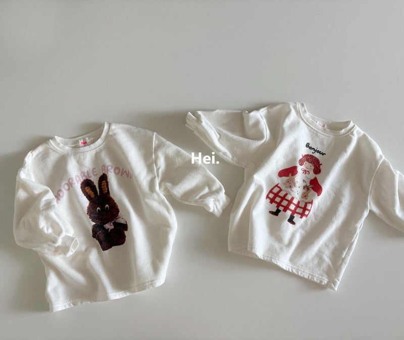 hei. / rabbit and girl tee 【for kids】
