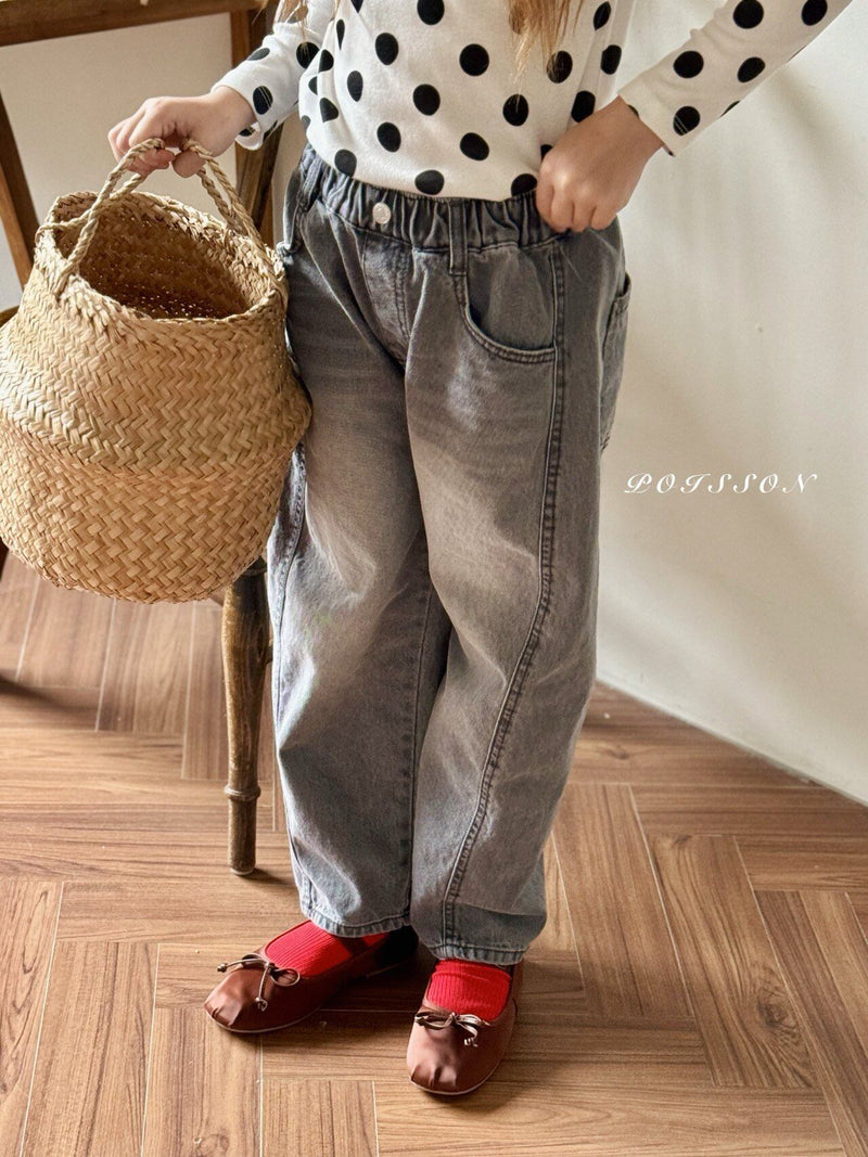 poisson / brush denim pants【for kids &Jr.】