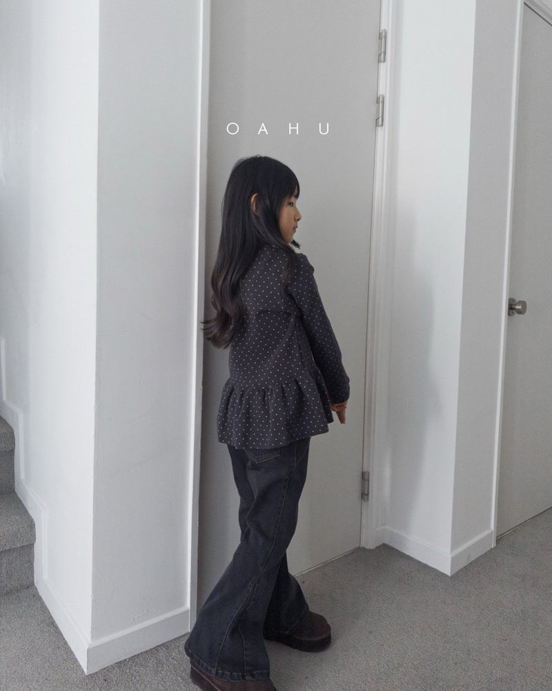 oahu / dot frill t【for kids, Jr. 】