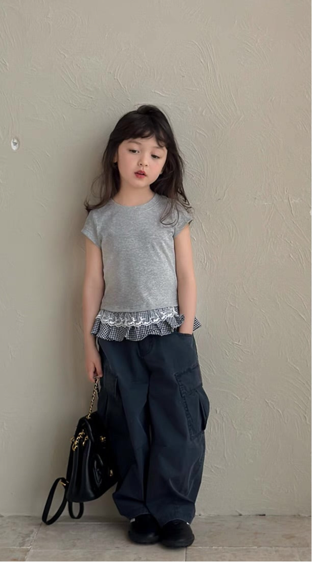 wide cargo  pants【for kids,Jr.& mom】