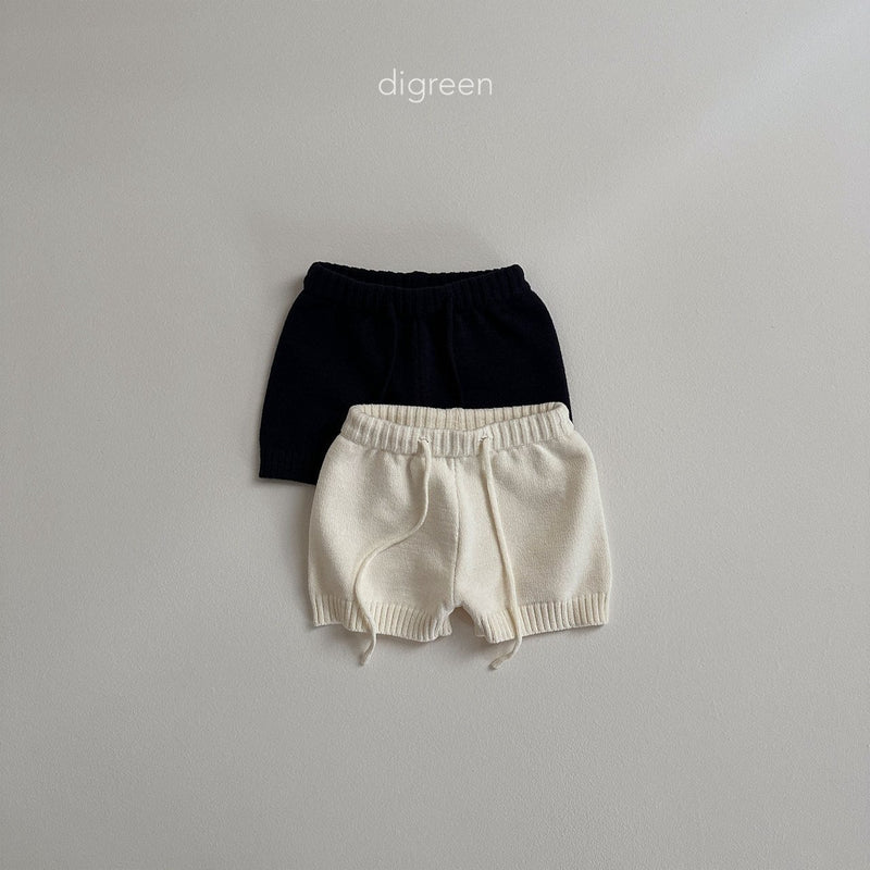 digreen / band knit pants