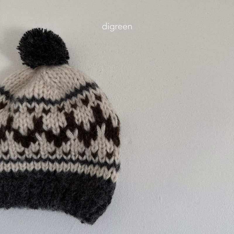 digreen / cowichan knit beanie