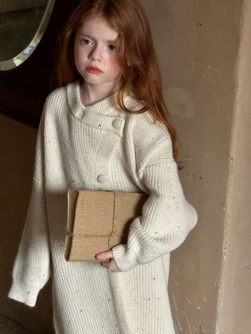 otaly / long knit cardigan【for kids , jr】