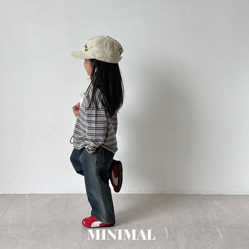 minimal / pigment boarder tee【for kids &Jr.】