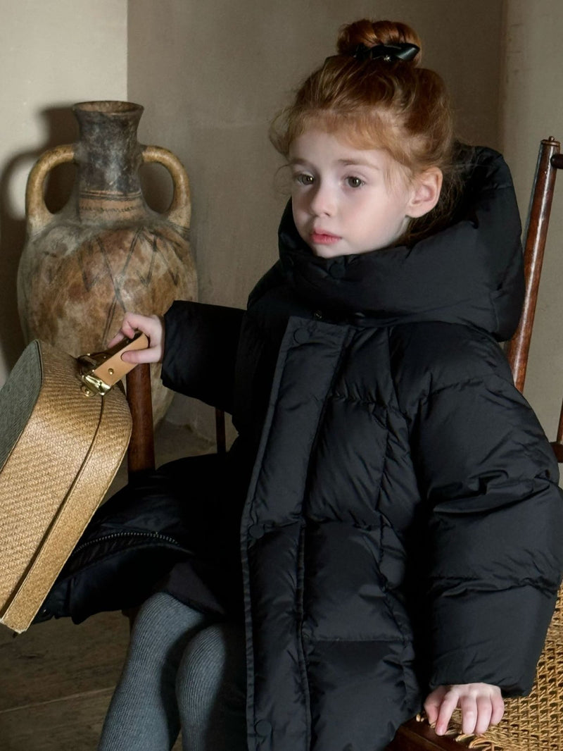 otaly / standneck long down jacket【for kids , jr】