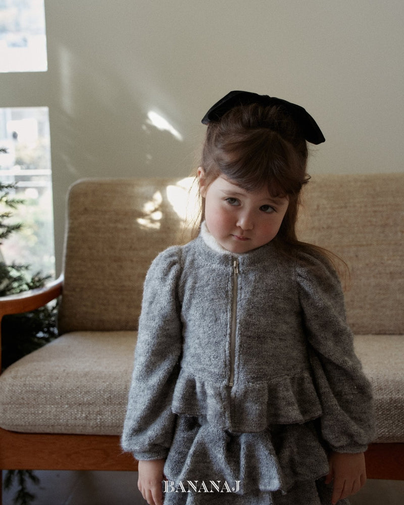 bananaj / moelly zipup cardigan【for kids & jr.】