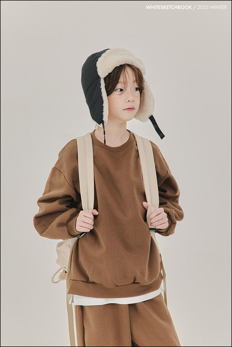 white sketch book /  warm basic pants【for kids&Jr.】