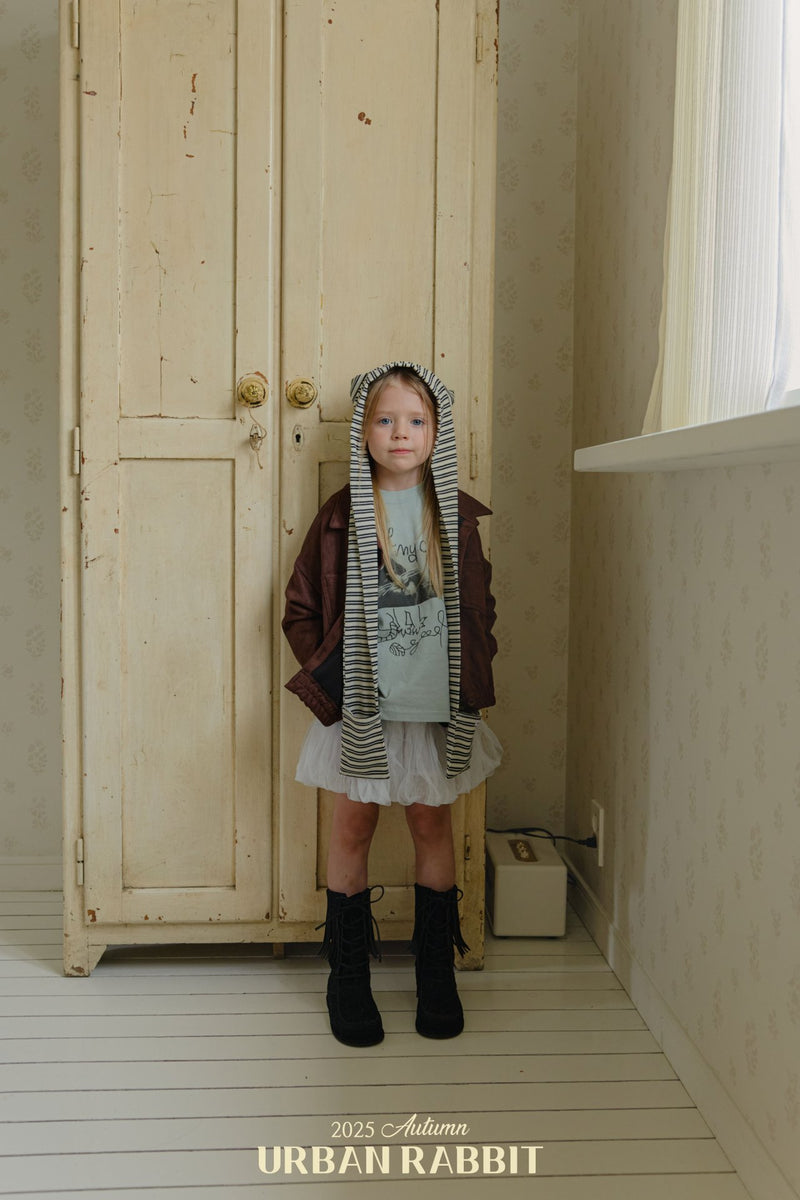 urban rabbit / my cat long t-shirt【for kids & Jr.】