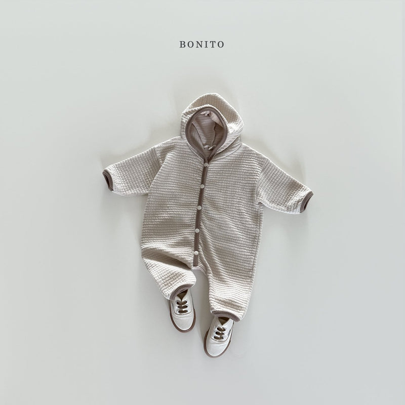 bonito / emboss hood suit 【for baby】