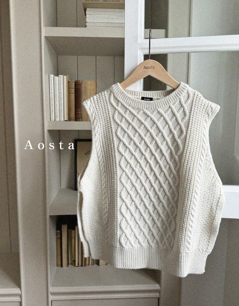 aosta / knit vest【for mom】