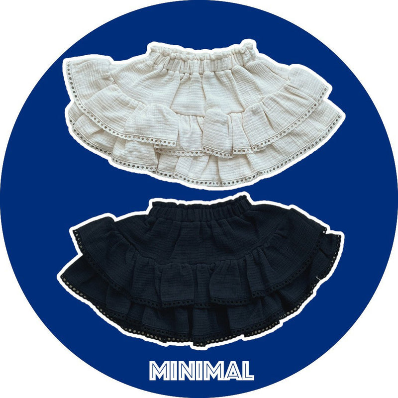 Minimal/ structure cancan skirt【for kids & jr.】