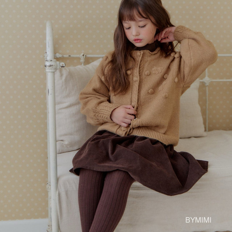 by mimi  / button knit cardigan【for kids , jr】