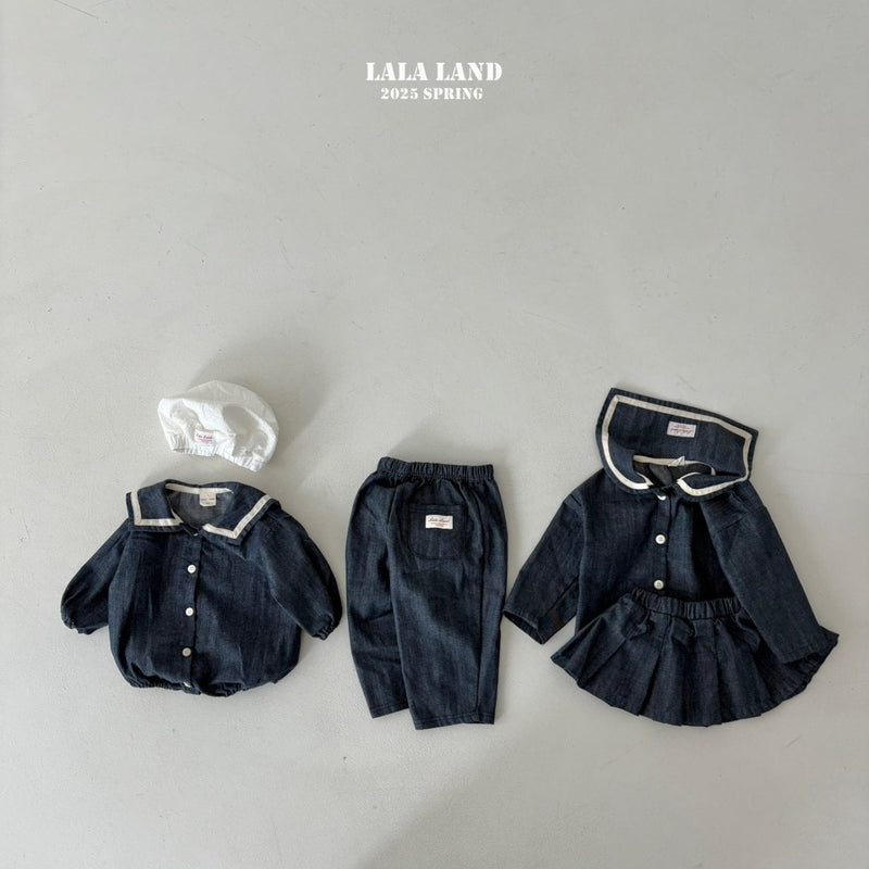 lalaland / slub denim pants【for kids】