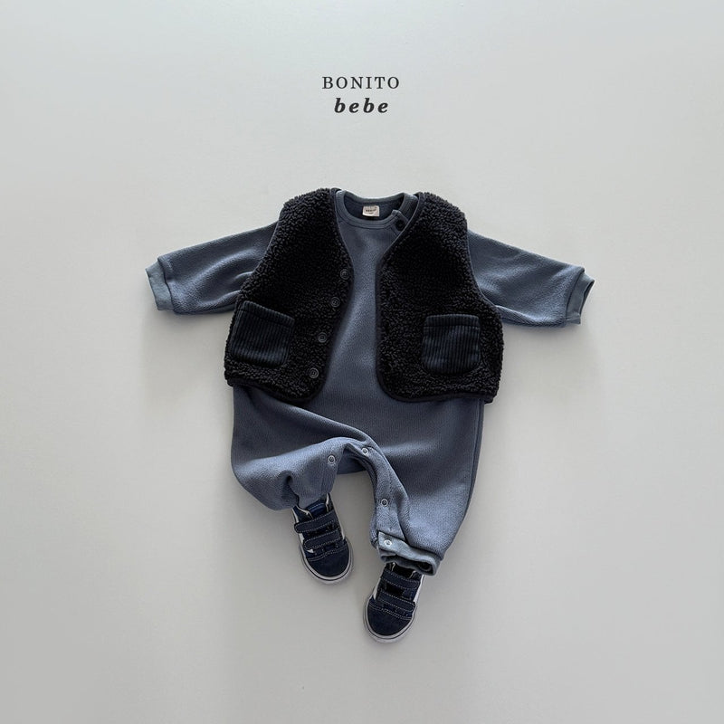 bonito /  knit raglan suit【for baby】