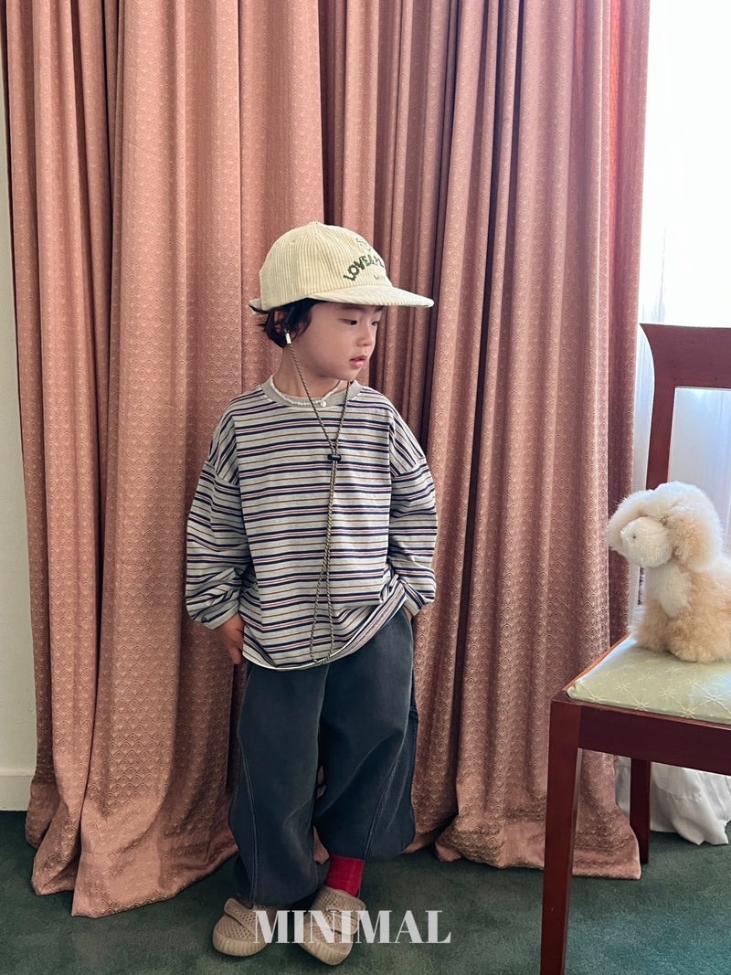 minimal / pigment boarder tee【for kids &Jr.】