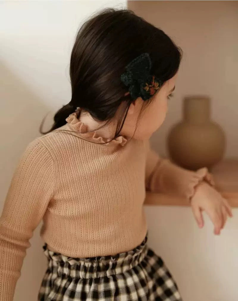 【即納 80/100size】
一部即納　Lilly lace knit tops