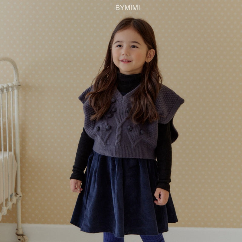 by mimi  / mizzu knit vest【for kids , jr】