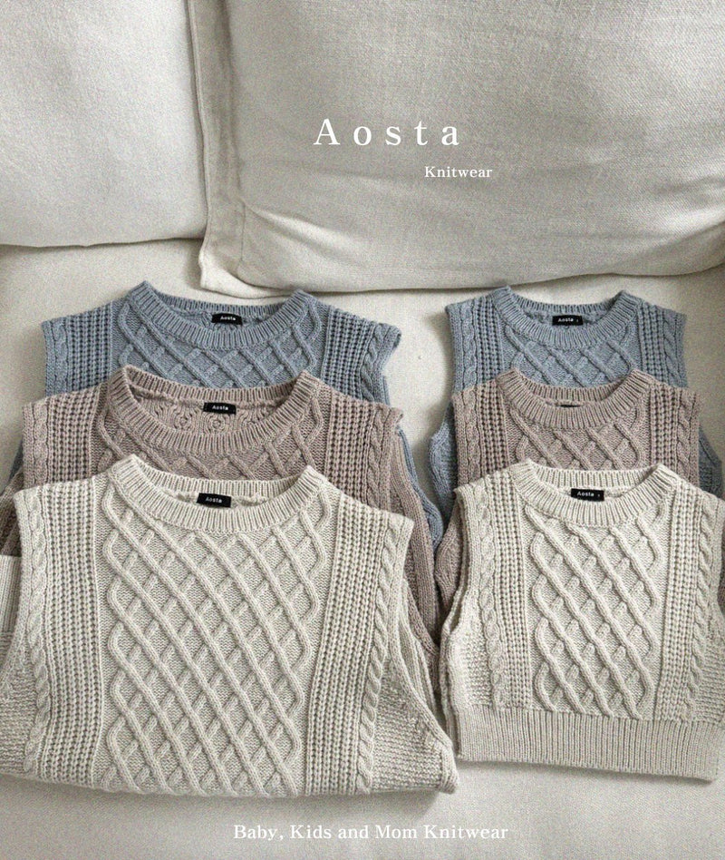 aosta / knit vest【for mom】