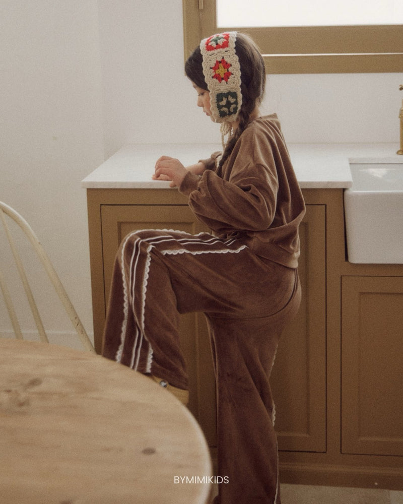 by mimi  / two way veloa pants【for kids , jr】