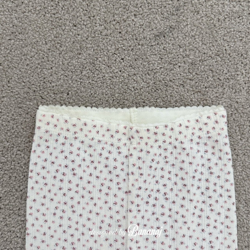 bananaj / lace banding leggings【for kids & jr.】