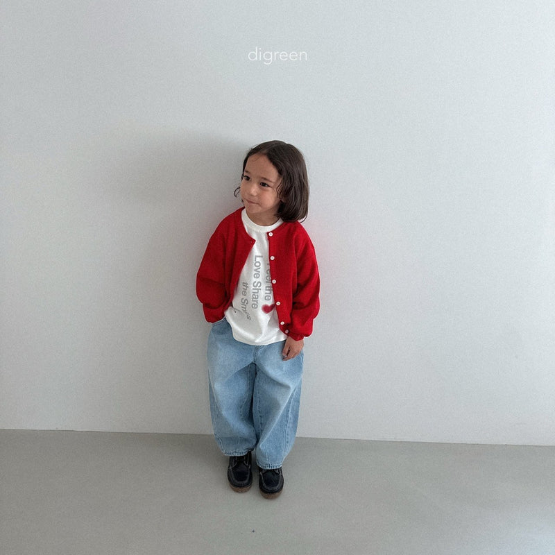 digreen / volume denim pants【for kids】