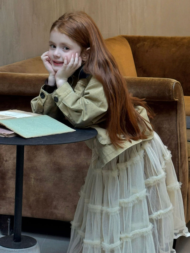 otaly /  sheer maxi skirt【for kids , jr】(no.5751)