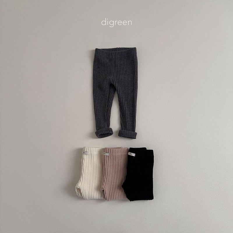 digreen / rib leggings