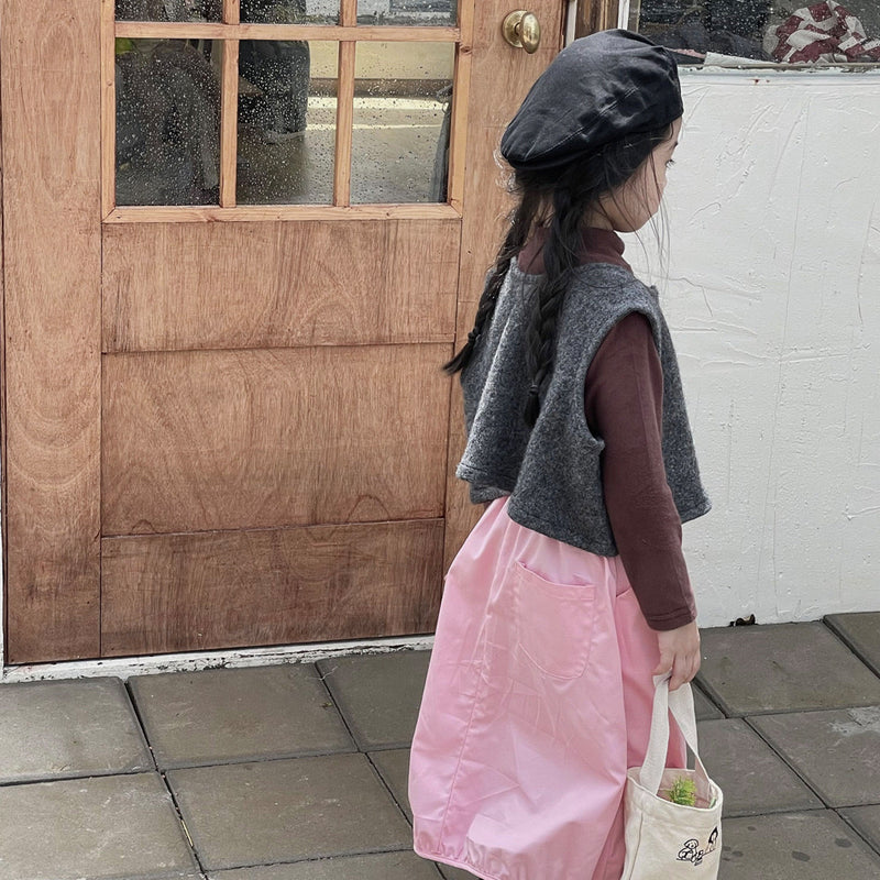 loose fit vest【for kids , jr】