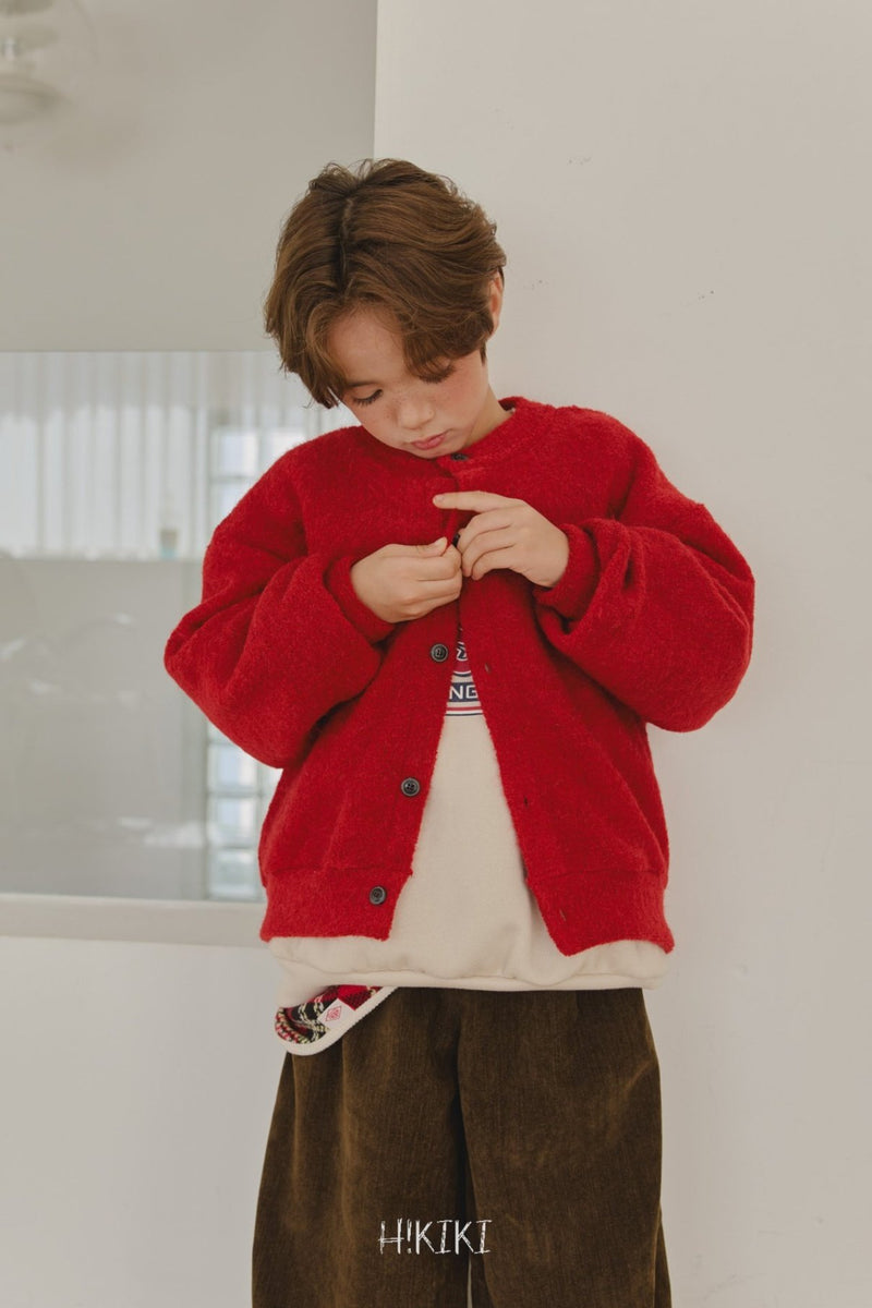 hikiki / boucle cardigan【for kids, jr.】