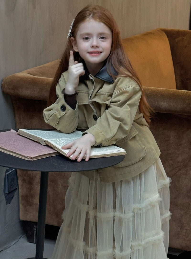otaly /  sheer maxi skirt【for kids , jr】(no.5751)