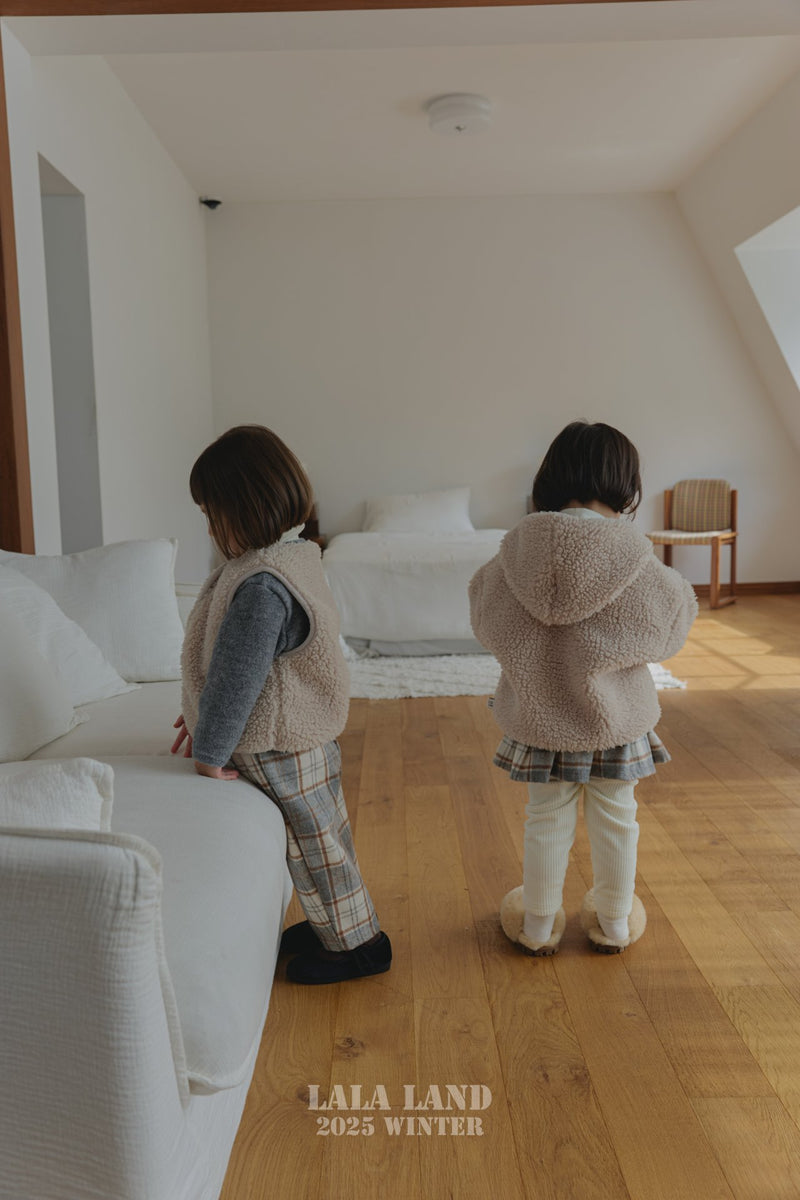 lalaland / bucket check pants【for kids】