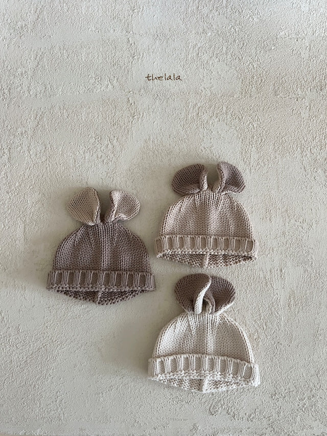 thelala / bunny knit beanie