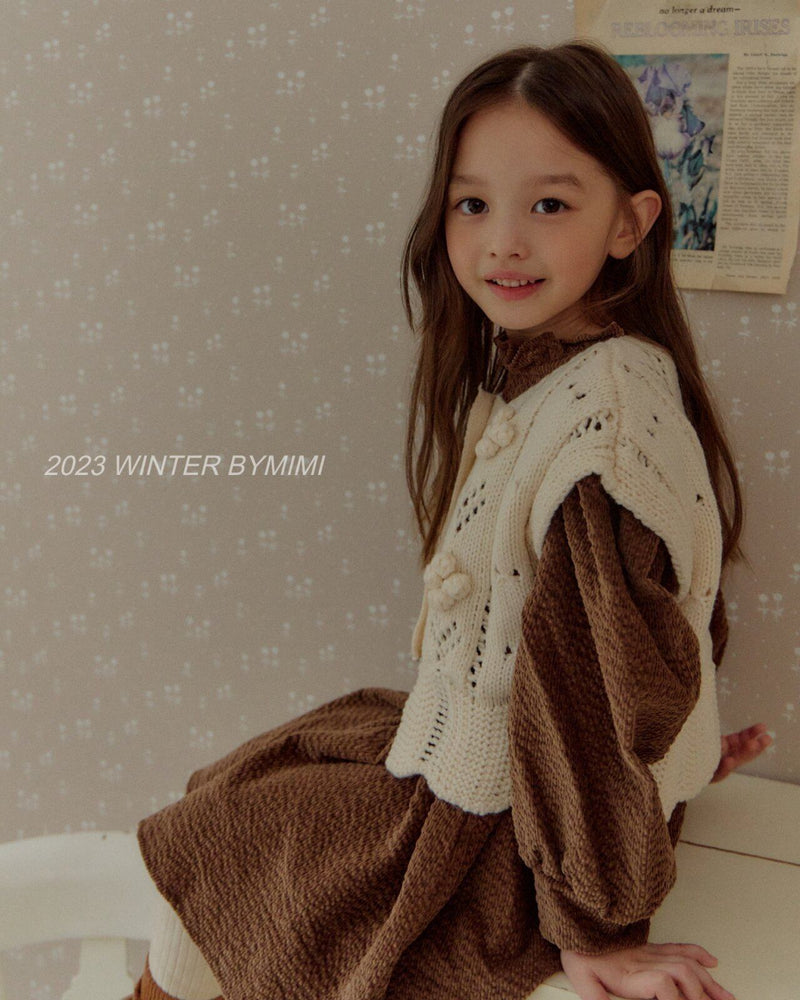 by mimi / walnut vest 【for kids , jr】