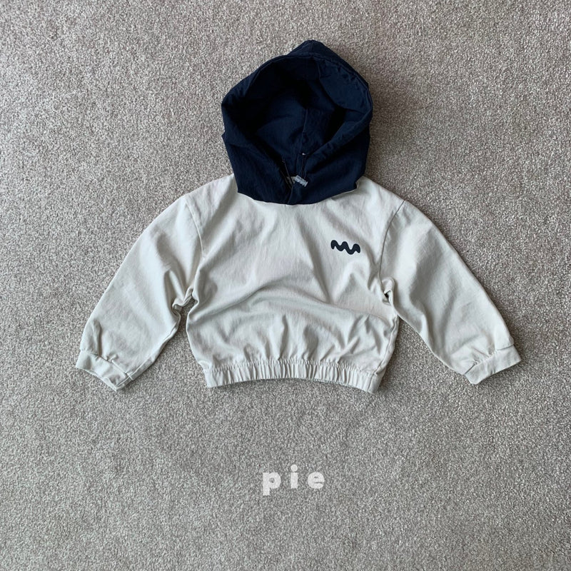 pie / wave hood tee