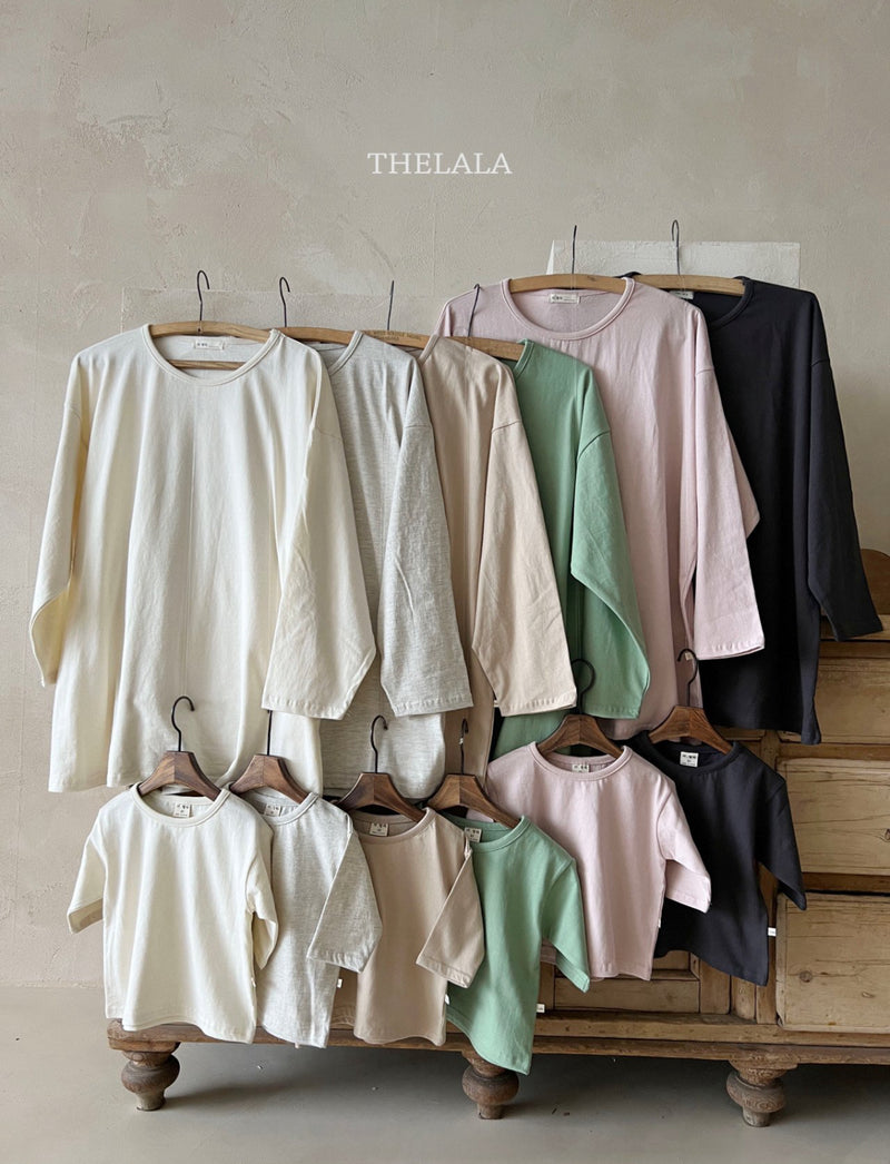 thelala / high muji tee【for kids. & adult】