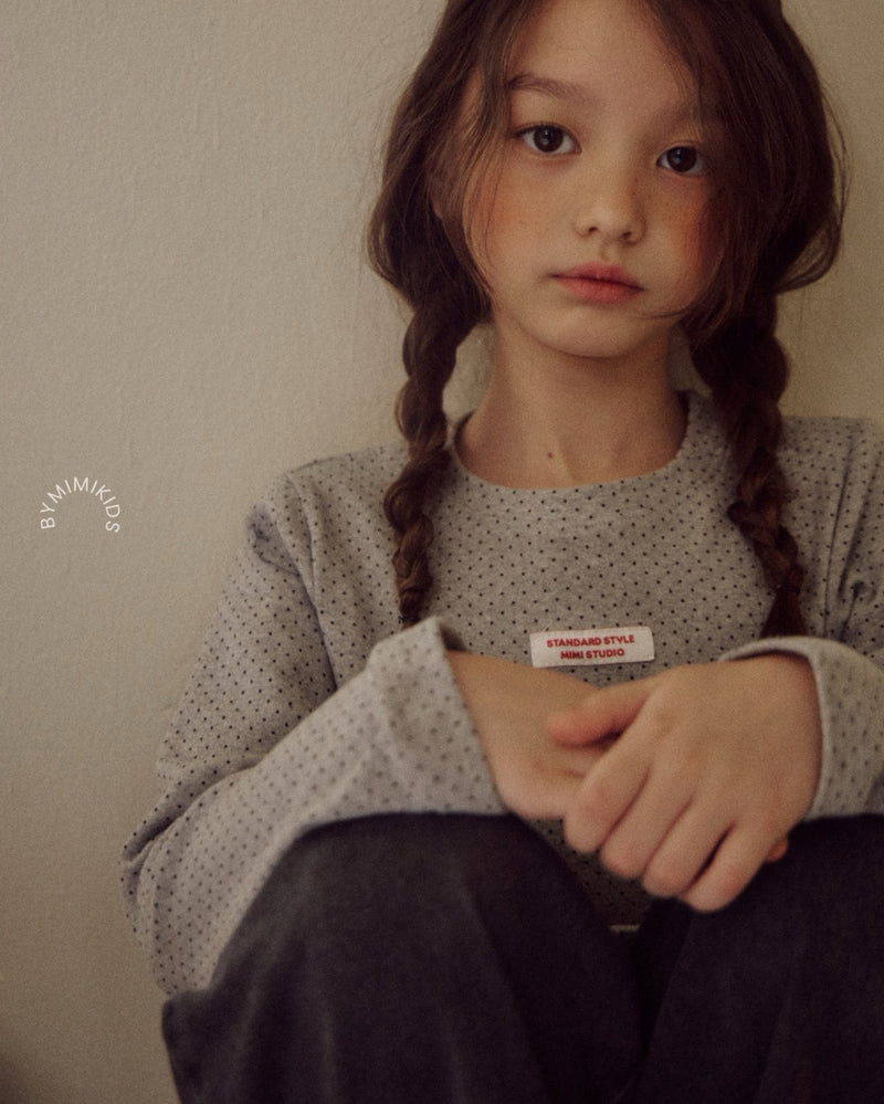 by mimi  / mini dot tee【for kids , jr】