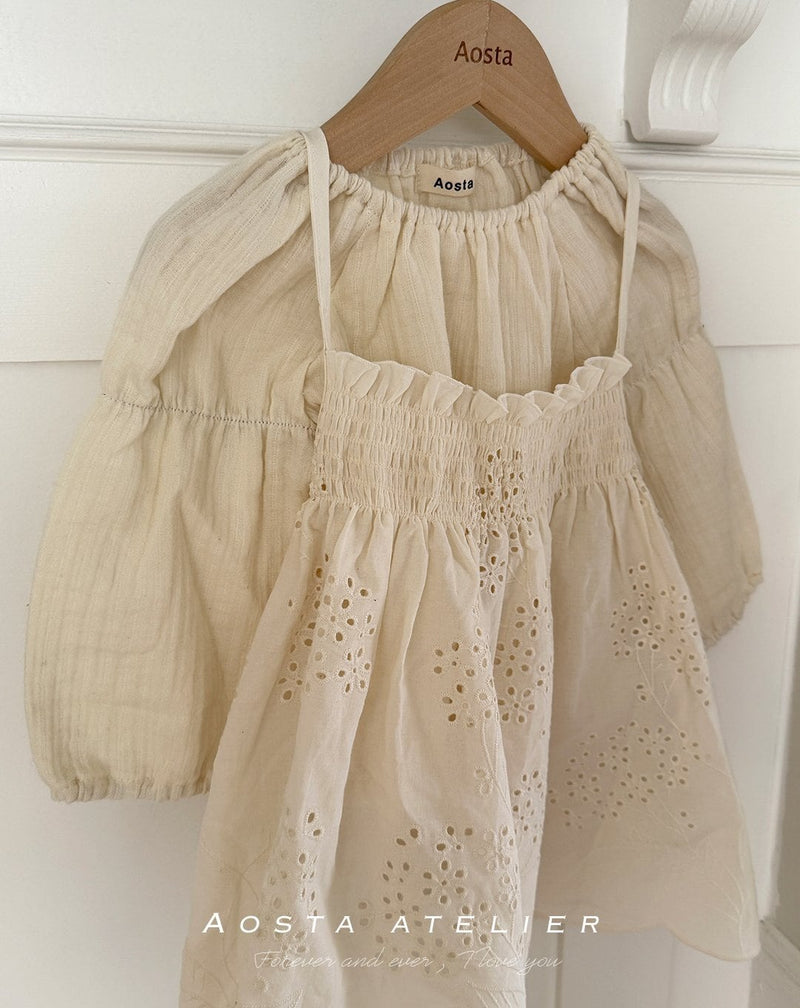 aosta /  lace leaf dress【for baby&kids】