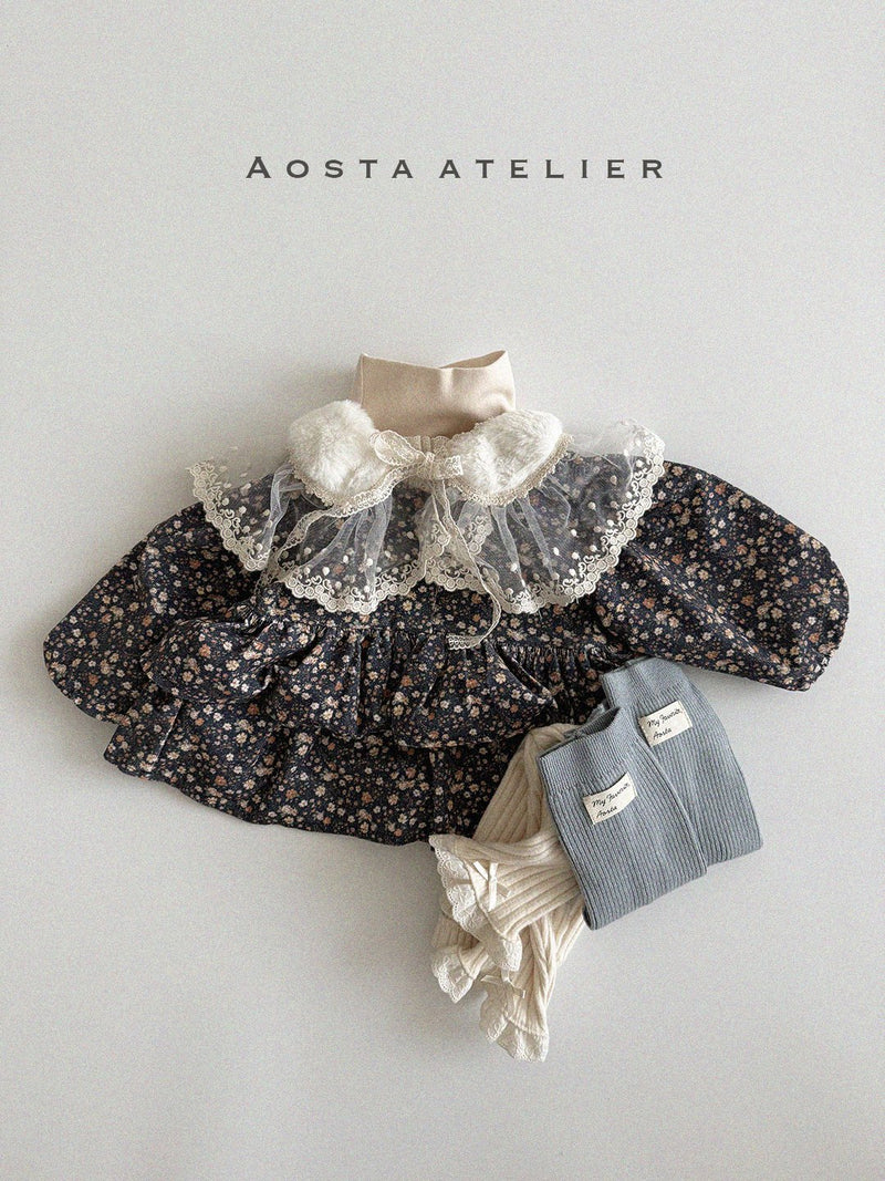 aosta / lace winter cape