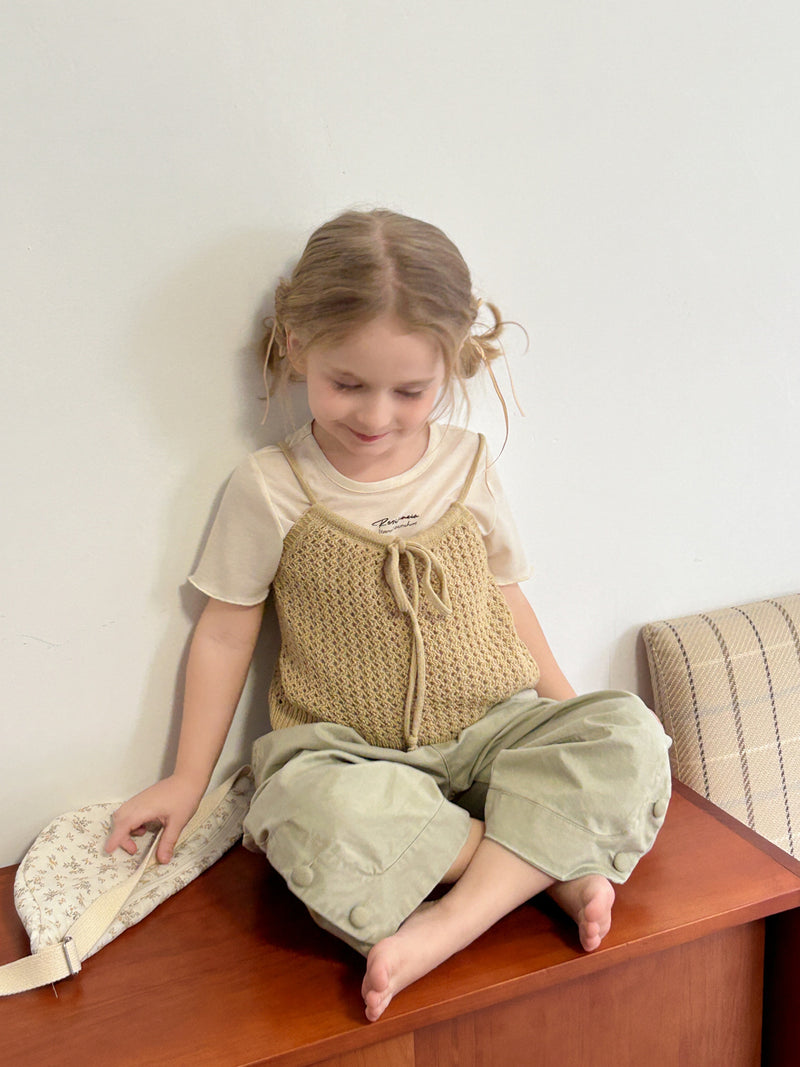 knit bustier【for kids &  Jr.】