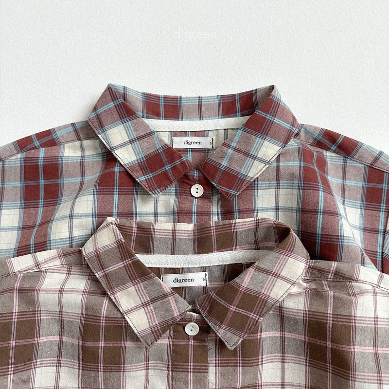 digreen / plaid shirt【for kids】