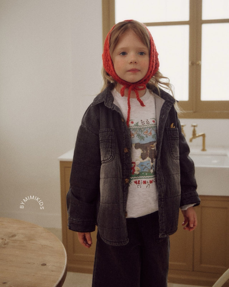 by mimi  / square quilting shirt jacket【for kids , jr】