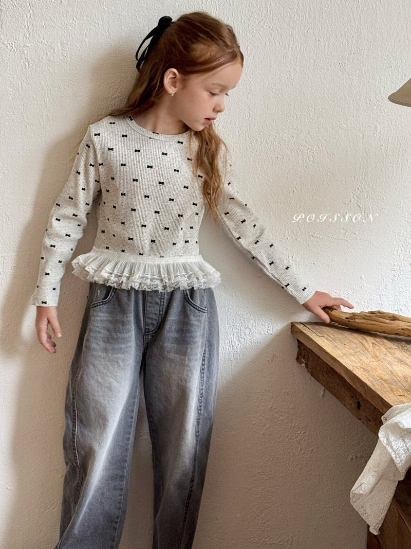 poisson / brush denim pants【for kids &Jr.】