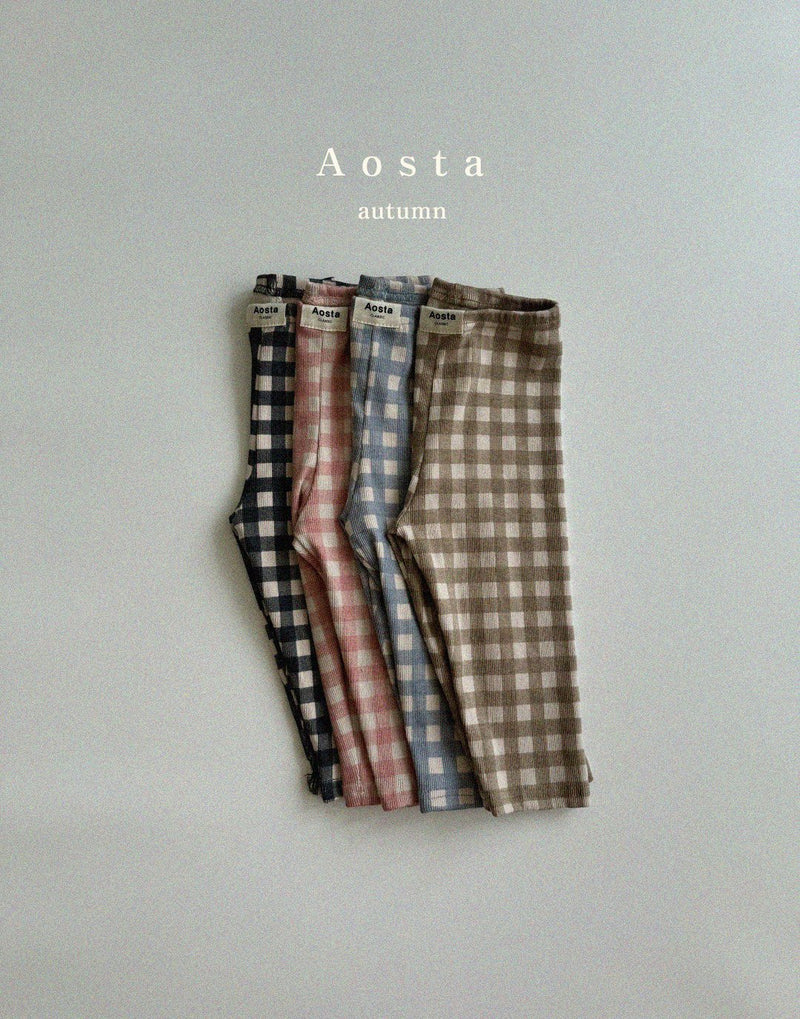 aosta / check leggings