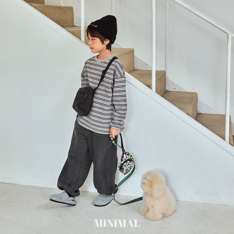 minimal / pigment boarder tee【for kids &Jr.】